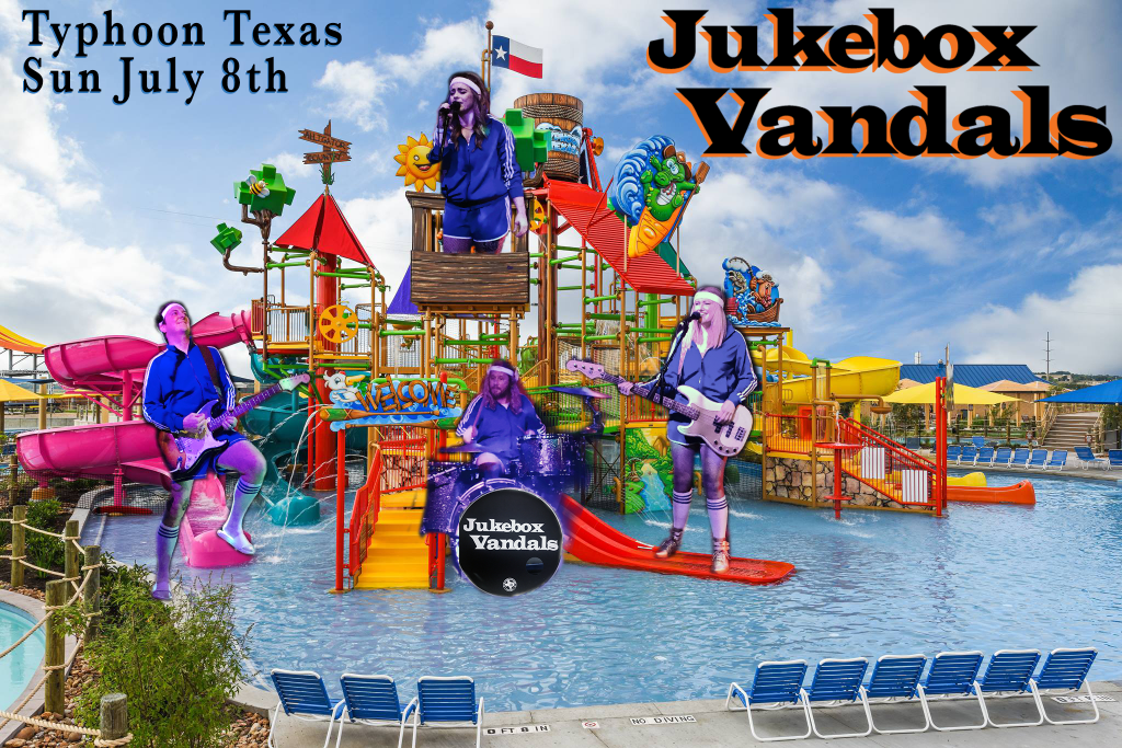 Jukebox Vandals play Typhoon Texas in Austin on July 8, 2018